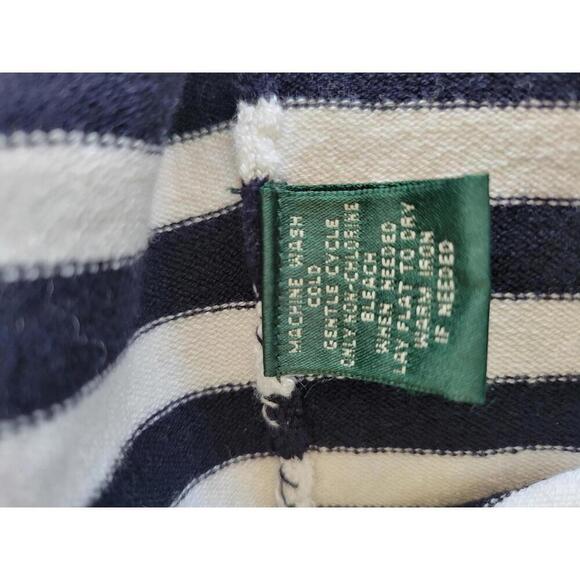 Lauren Ralph Lauren large navy white & red halter sweater - Picture 4 of 4